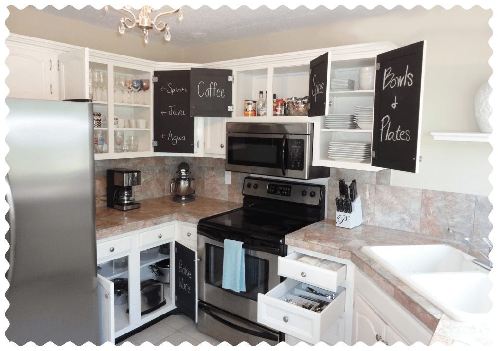 Kitchen Cabinets With Chalkboard Paint