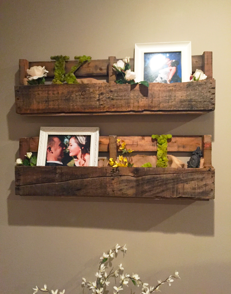 DIY Wood Pallet Shelves — Overalls & Sawdust