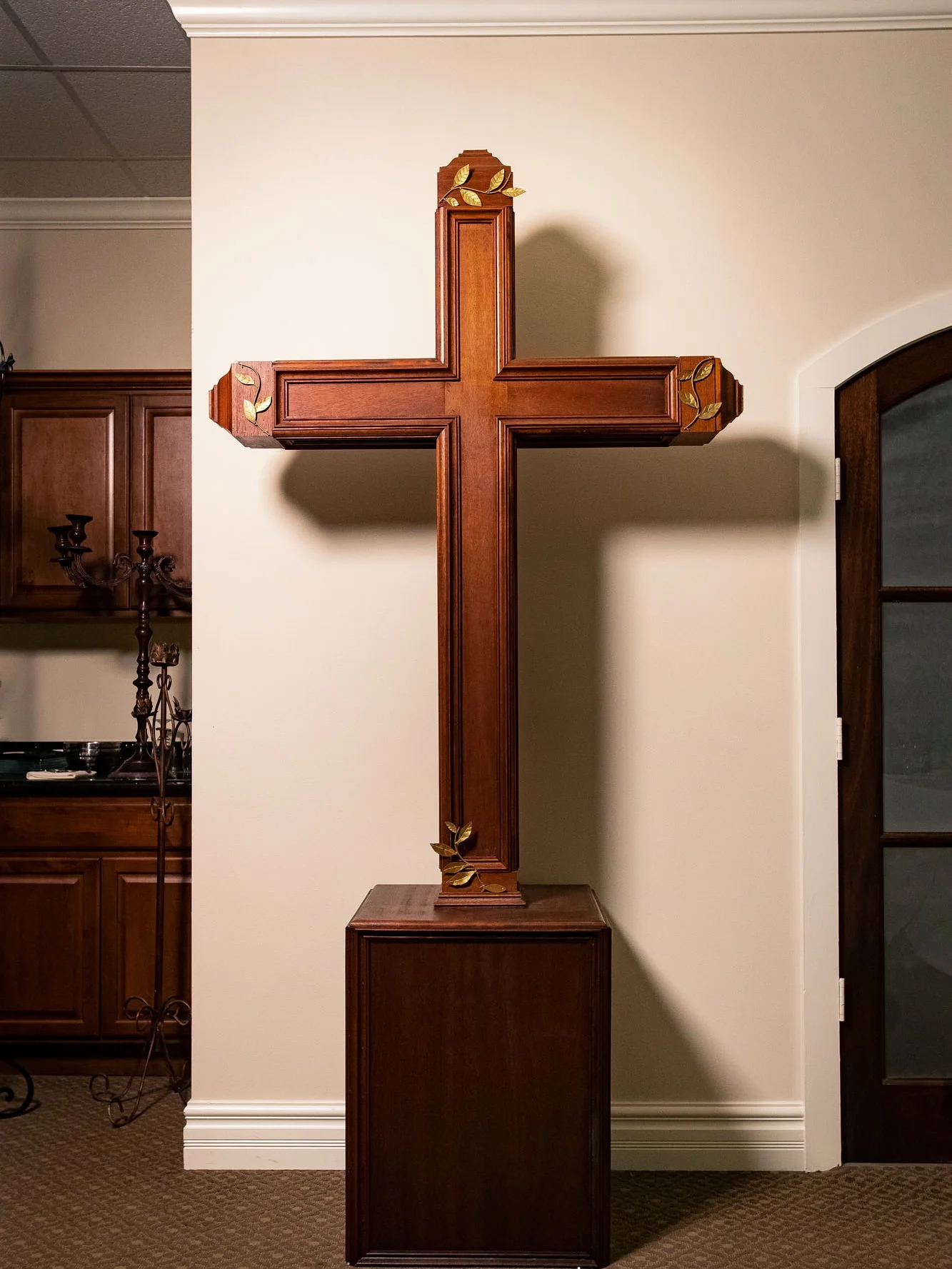 Wooden Mahogany Cross $199
