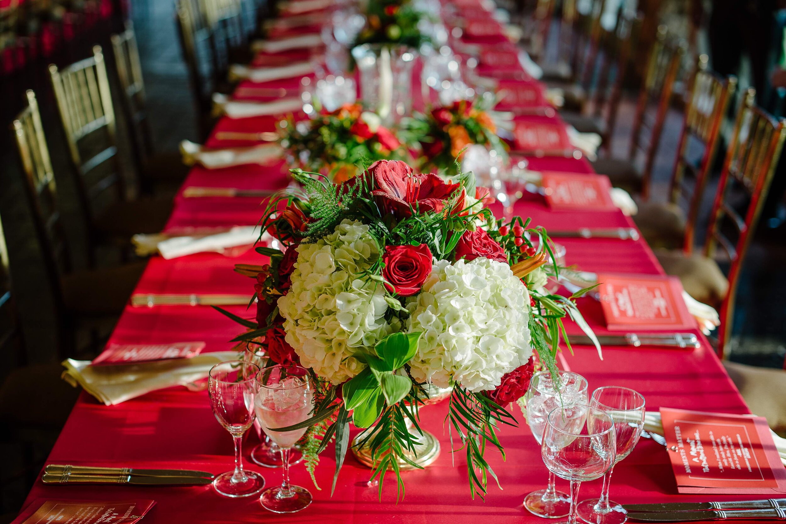 Corporate Event banquet table