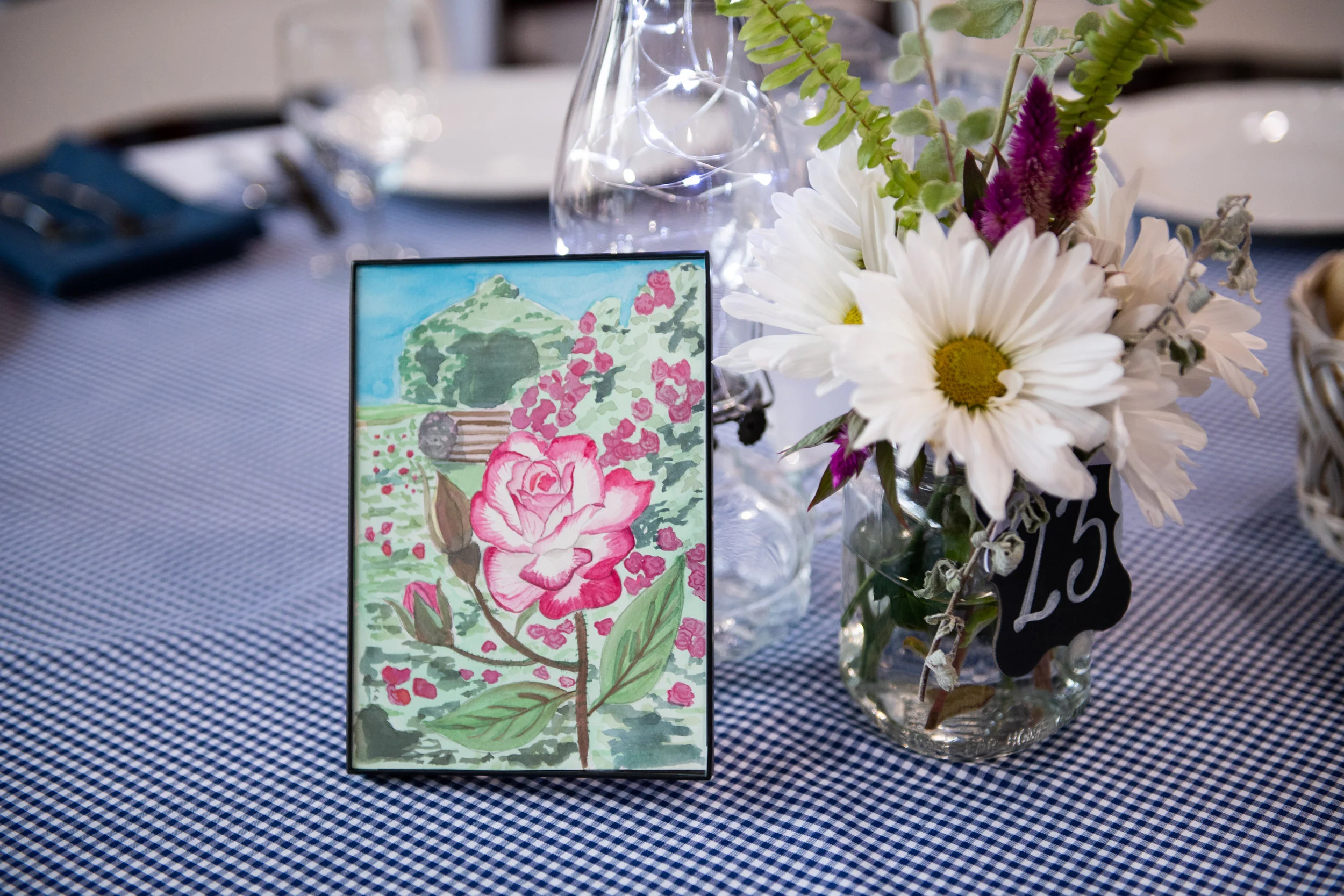 Painted Table Signs by Molly