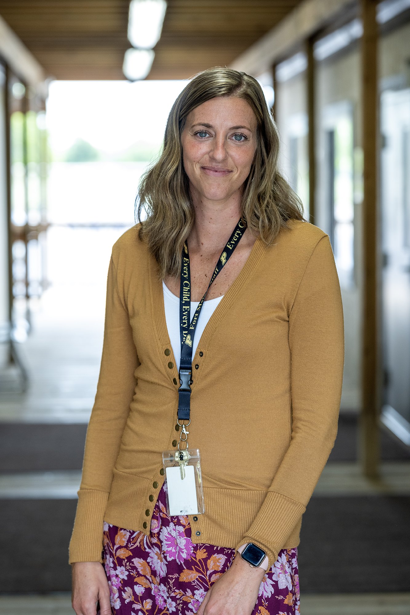 Rebecca Cotterman, 4th Grade Teacher, Outside Her Portable Classroom, Ft. Meigs Elementary, Perrysburg, Ohio