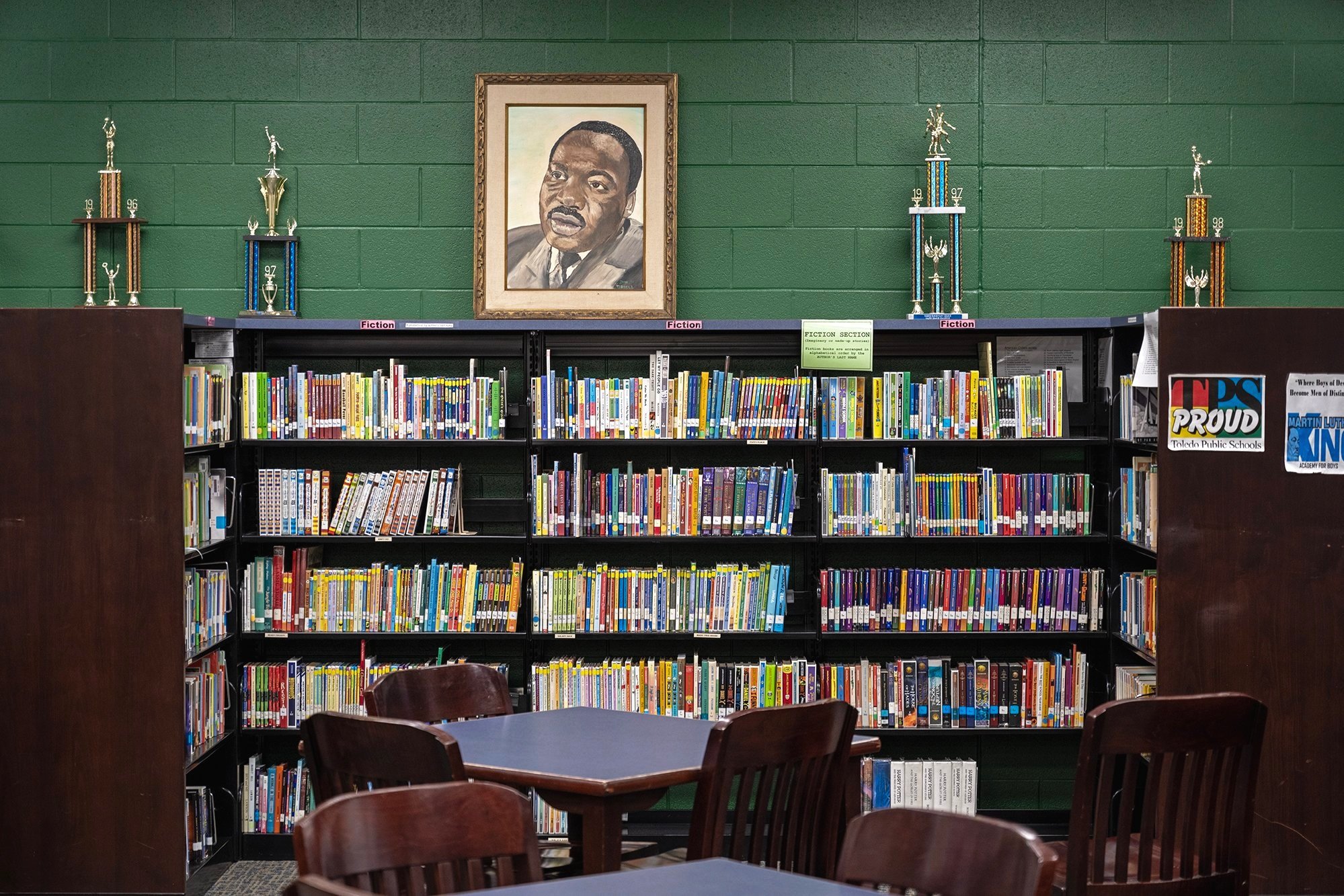 Library, Martin Luther King Jr. Academy, Toledo, Ohio