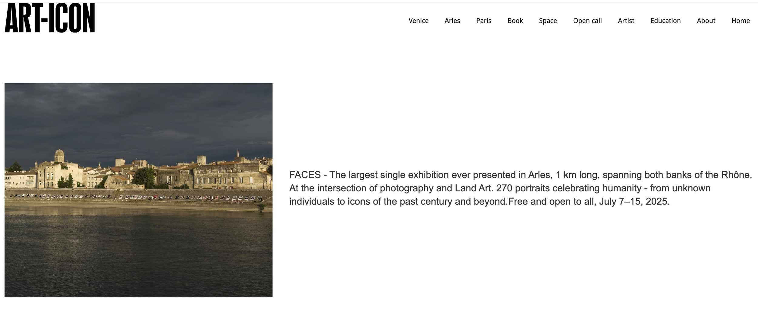 Faces/Visages – Arles, France, Summer 2025