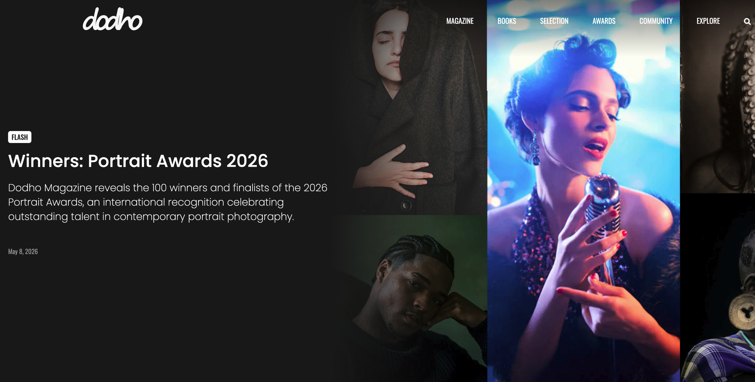 2026 Portrait Awards, Top 25 Photographs, Dodho Magazine, Barcelona, Spain