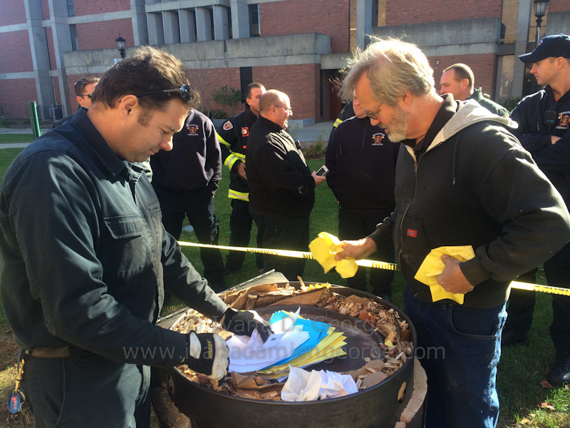 Bob Wells demonstrates how to tightly pack combustable materials