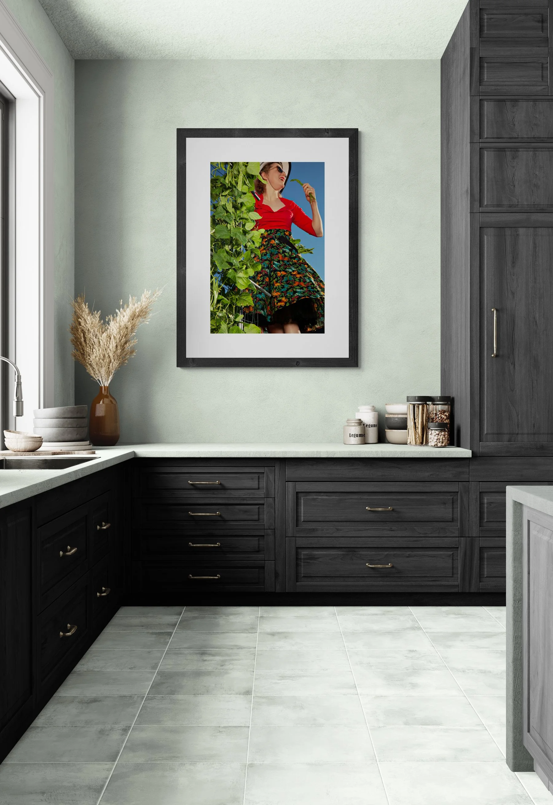 Harvesting 9' Pole Beans in August.jpg