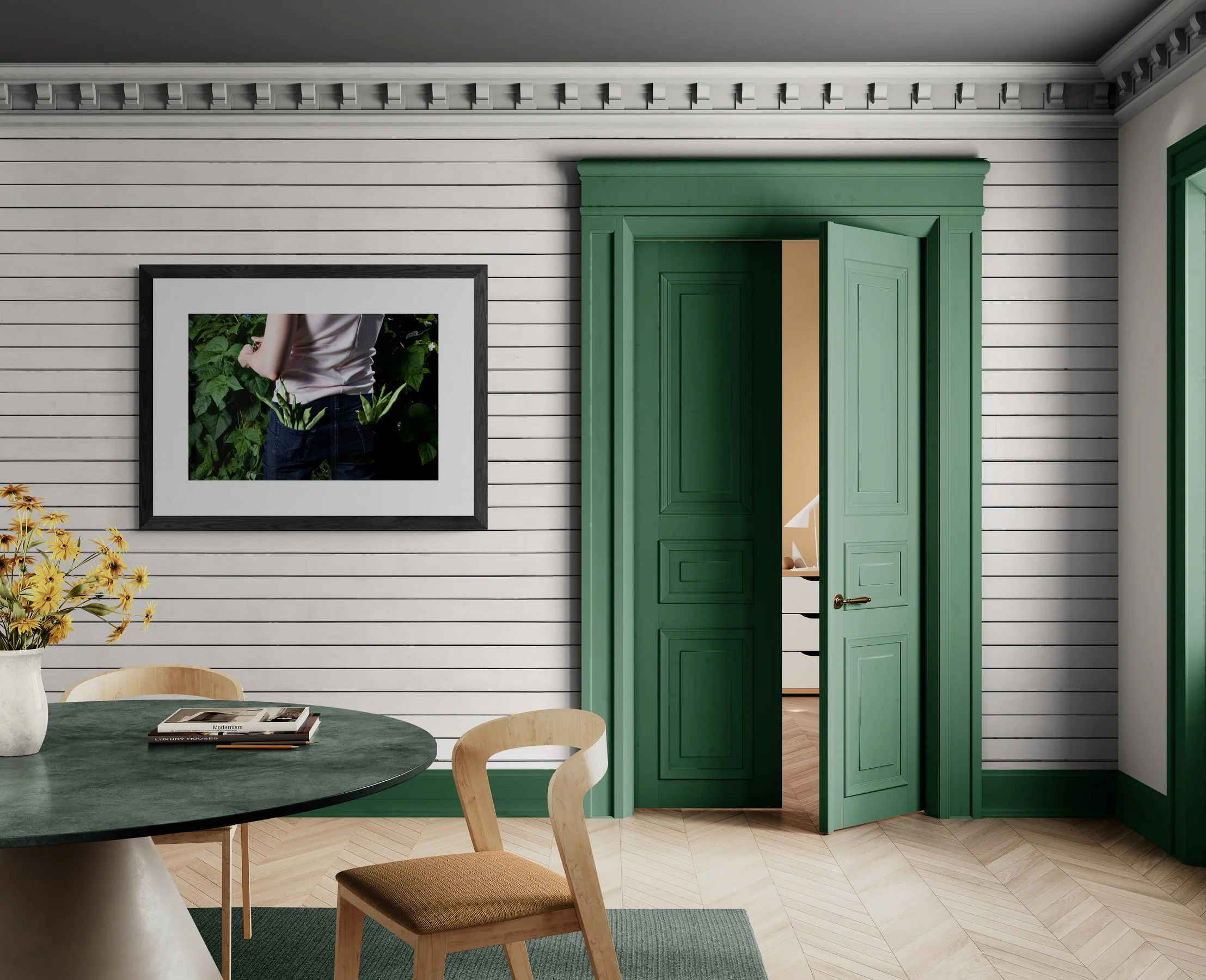 Gathering Northeaster Polebeans in June.jpg