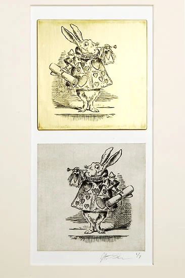 White Rabbit Engraving & Intaglio Print