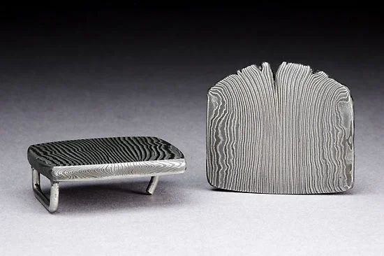 Damascus Belt Buckle