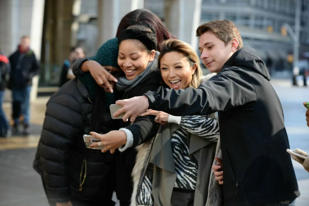 Jeannie Mai with Fans 