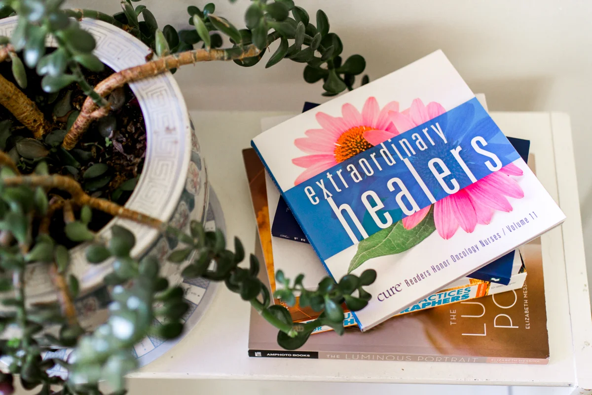 Rebecca Clair Photography Kansas City MO lifestyle photographer CURE magazine Extraordinary Healers nurse and patient cancer survivor at Lake Jacomo published