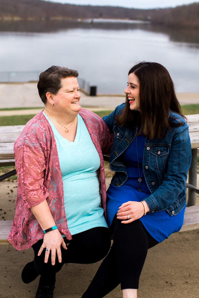  Rebecca Clair Photography Kansas City MO lifestyle photographer CURE magazine Extraordinary Healers nurse and patient cancer survivor at Lake Jacomo 