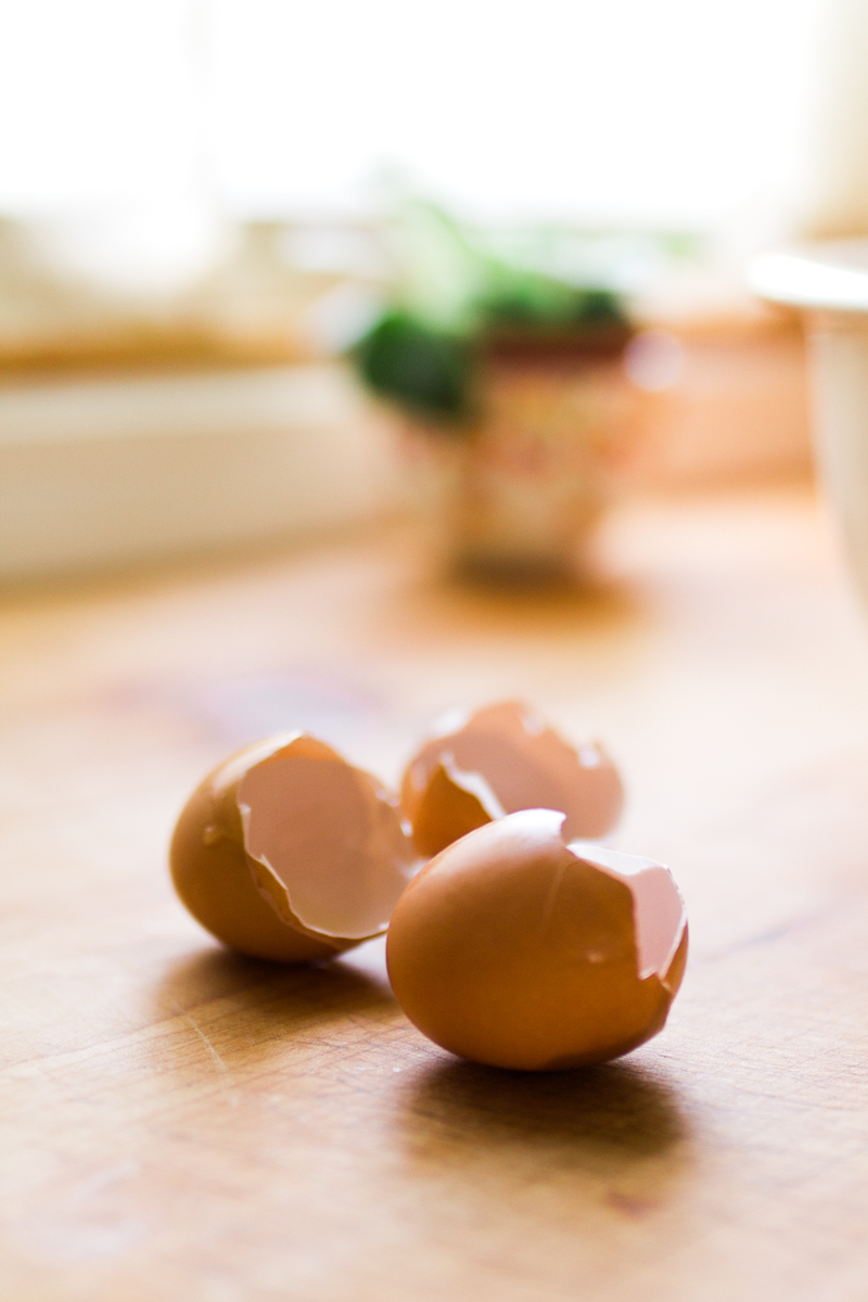  Kansas City small business lifestyle photography seven swans creperie eggshells on counter 