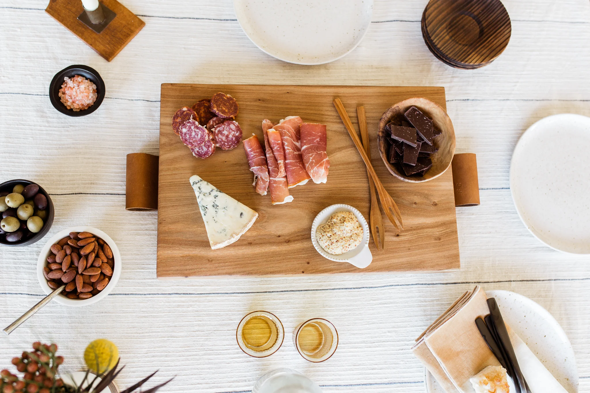 Overhead photo of charcuterie board, Halo youth cutting board styled session, Kansas City food photography, Rebecca Clair Photography