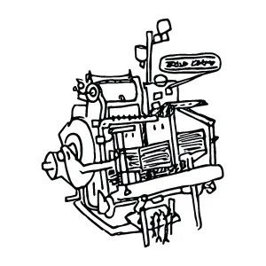 My windmill letterpress, called The Beast.