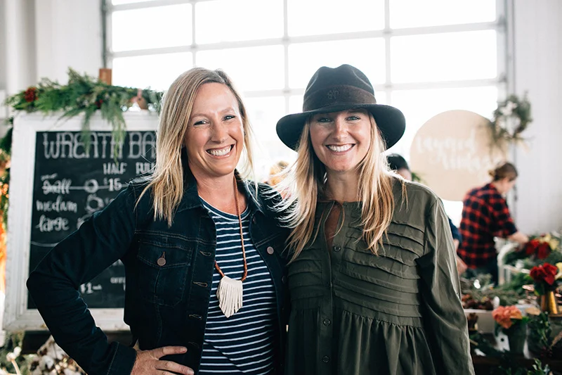 The lovely ladies that created Makers Arcade, Jen and Rebecca. 