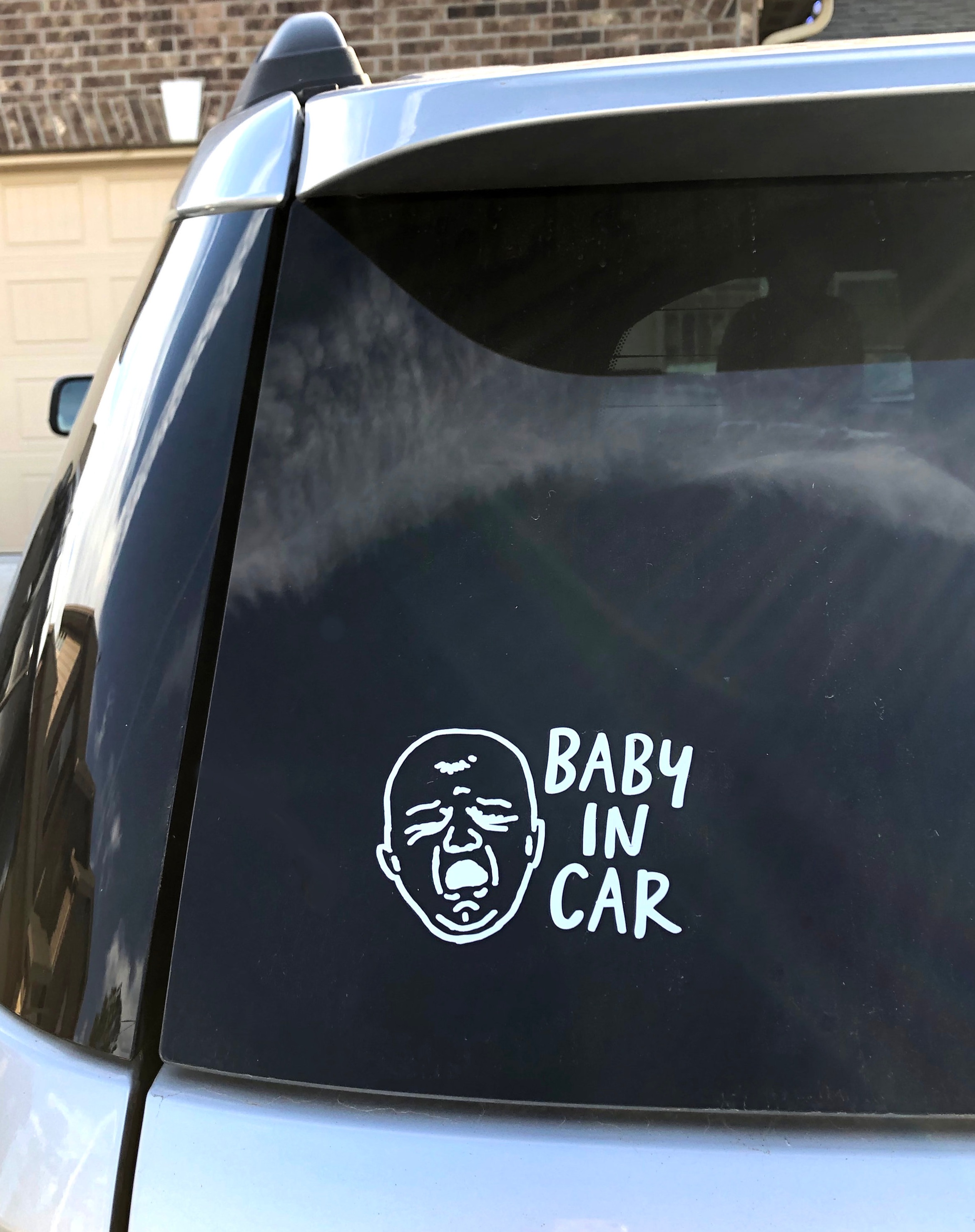 screaming baby in car