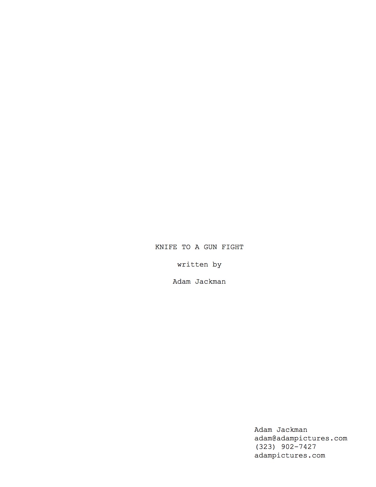 Knife to a Gun Fight 20-page Preview - page 1.jpg