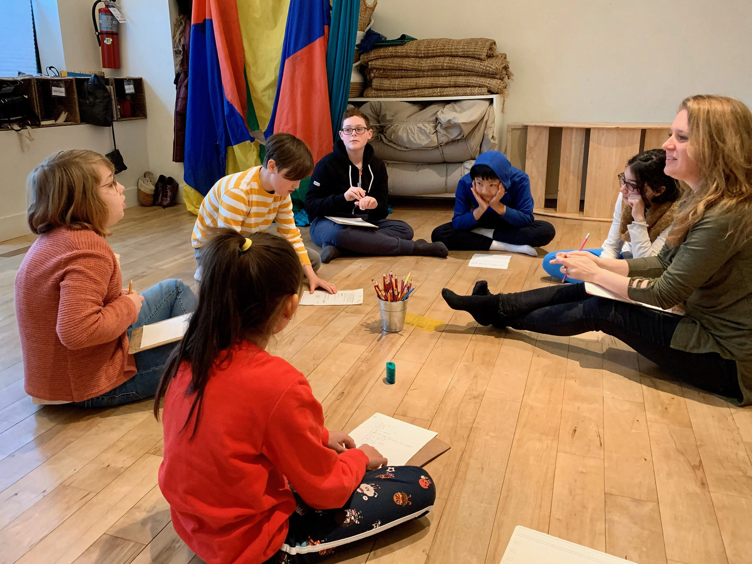 Alternative and creative writing class and workshop with children's writer