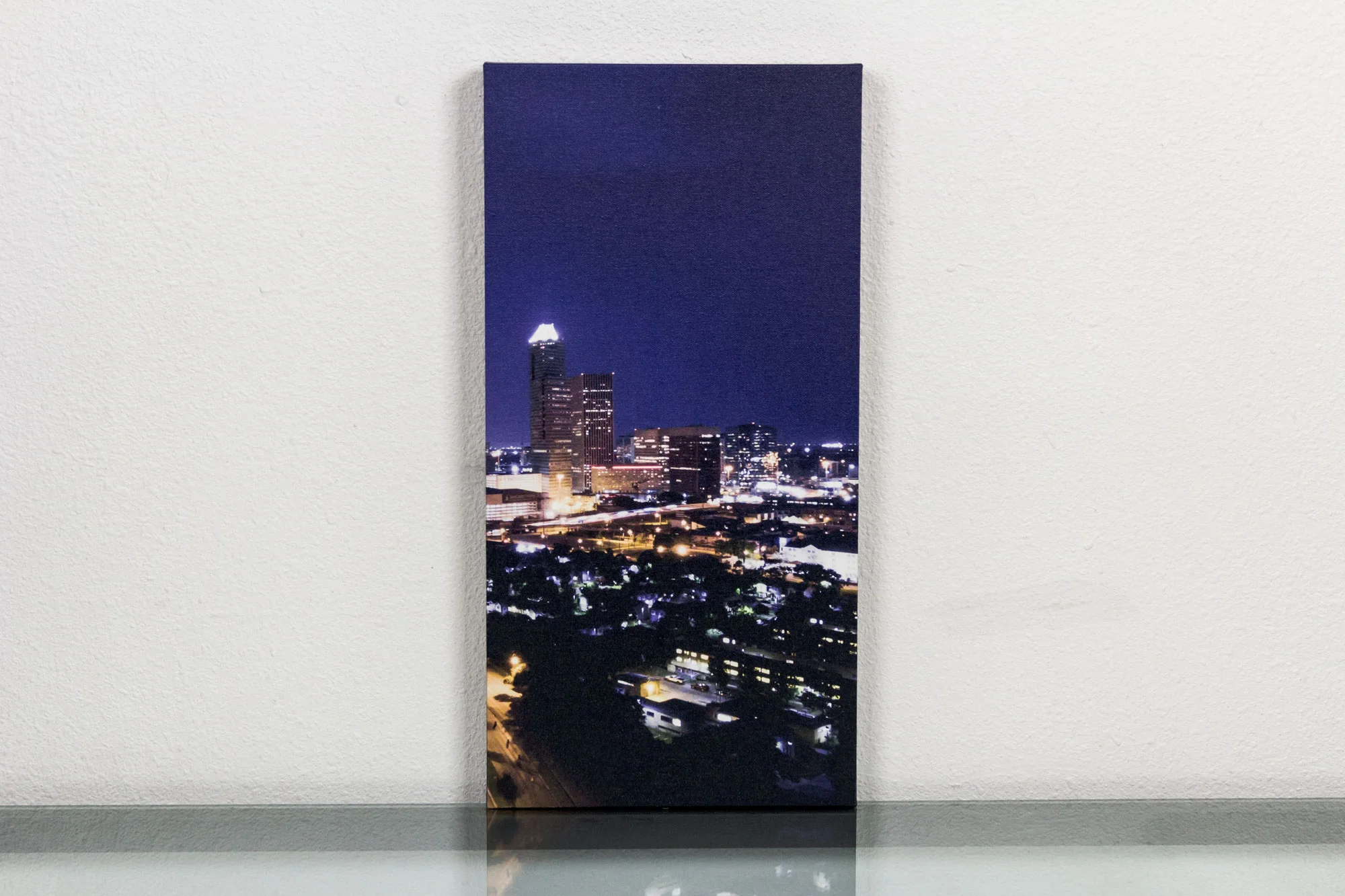 Downtown Houston Skyline - Aerial | Right Canvas Print