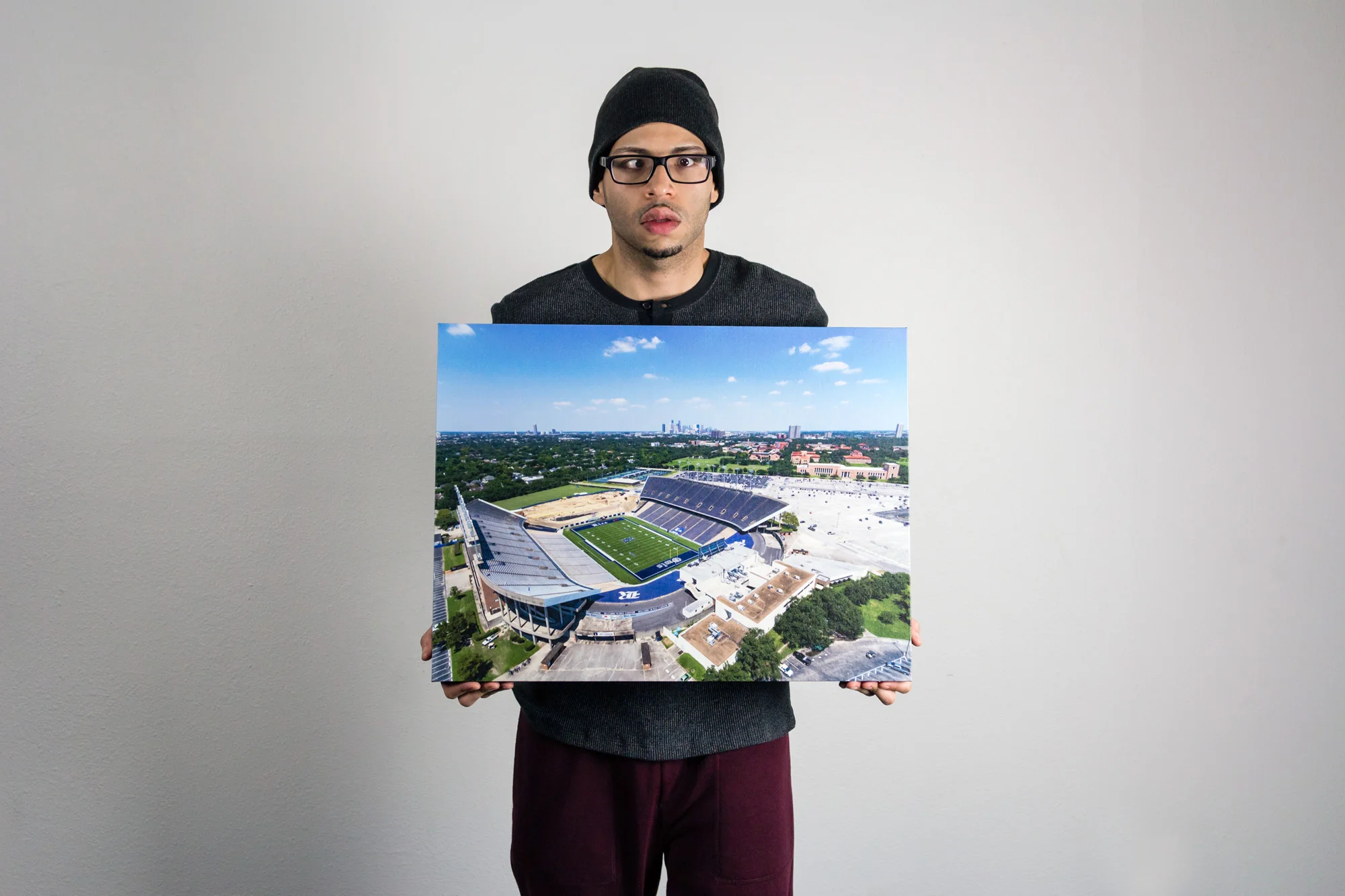 Rice Stadium - Canvas Print