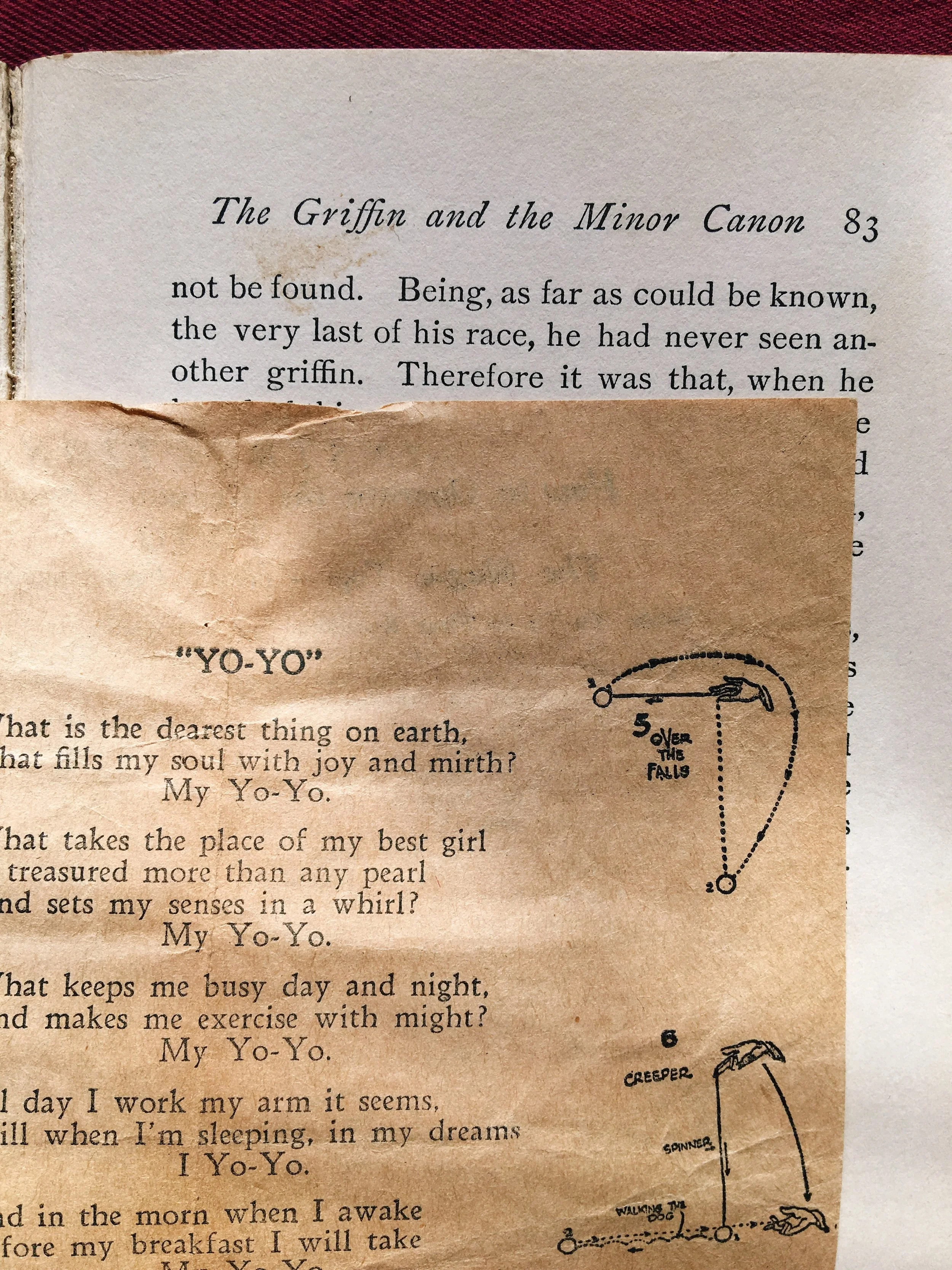 A poem about a "yo-yo"