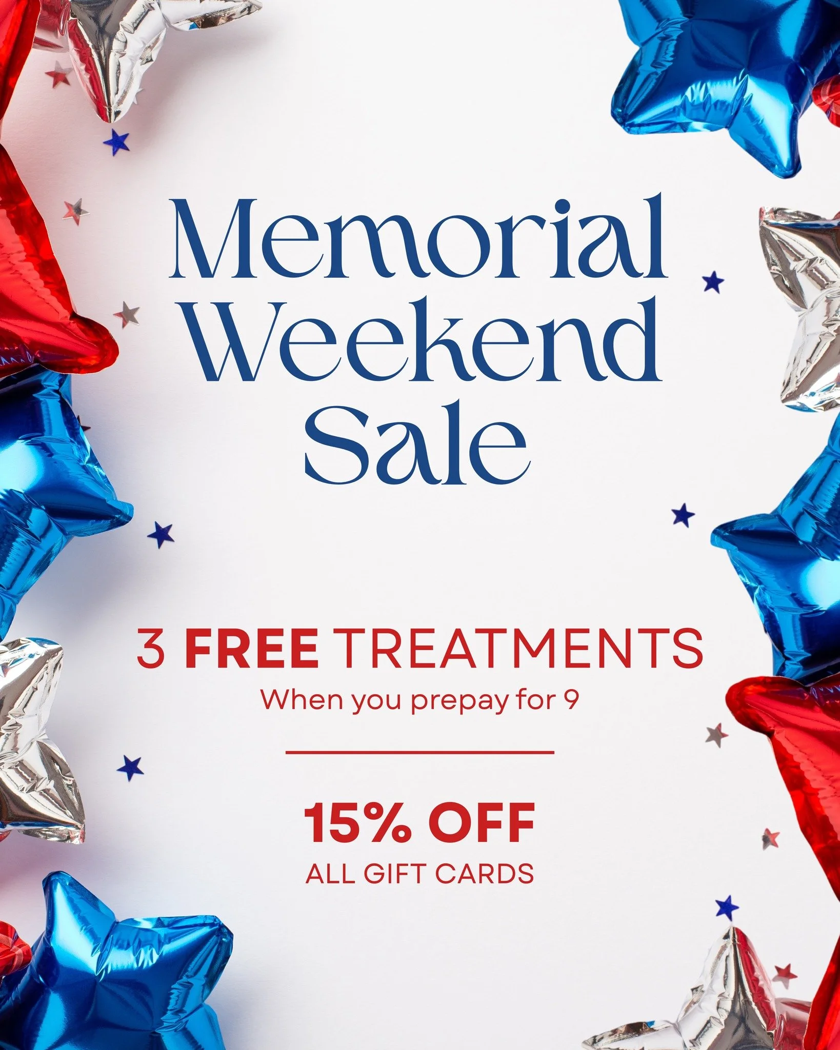 Our most loved bundle gets bigger for Memorial Weekend. Pre-purchase nine sessions of any single treatment and receive three additional sessions on us + Every BAO Foot Spa gift card is 15% OFF through the end of Memorial Weekend.  Sessions &amp; gift