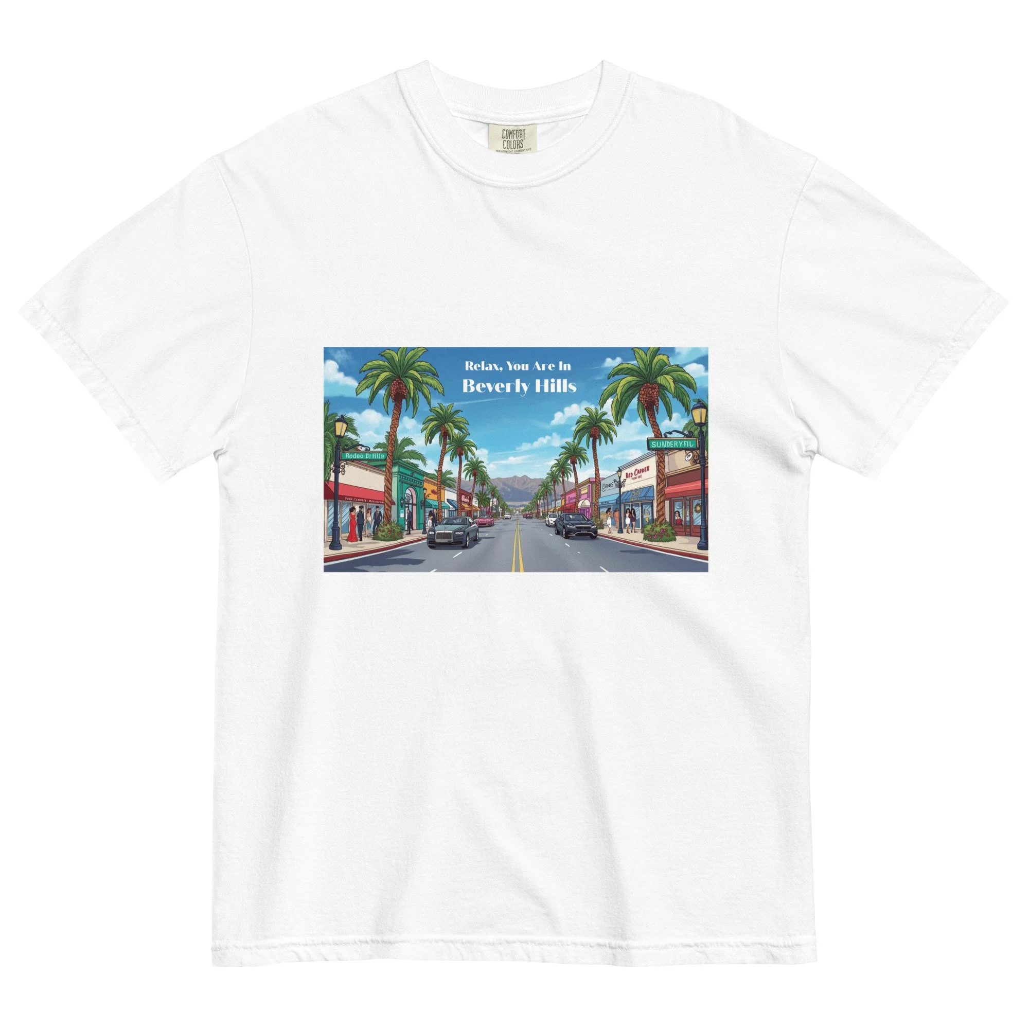 Relax, You're in Beverly Hills Tee, Men's Heavyweight