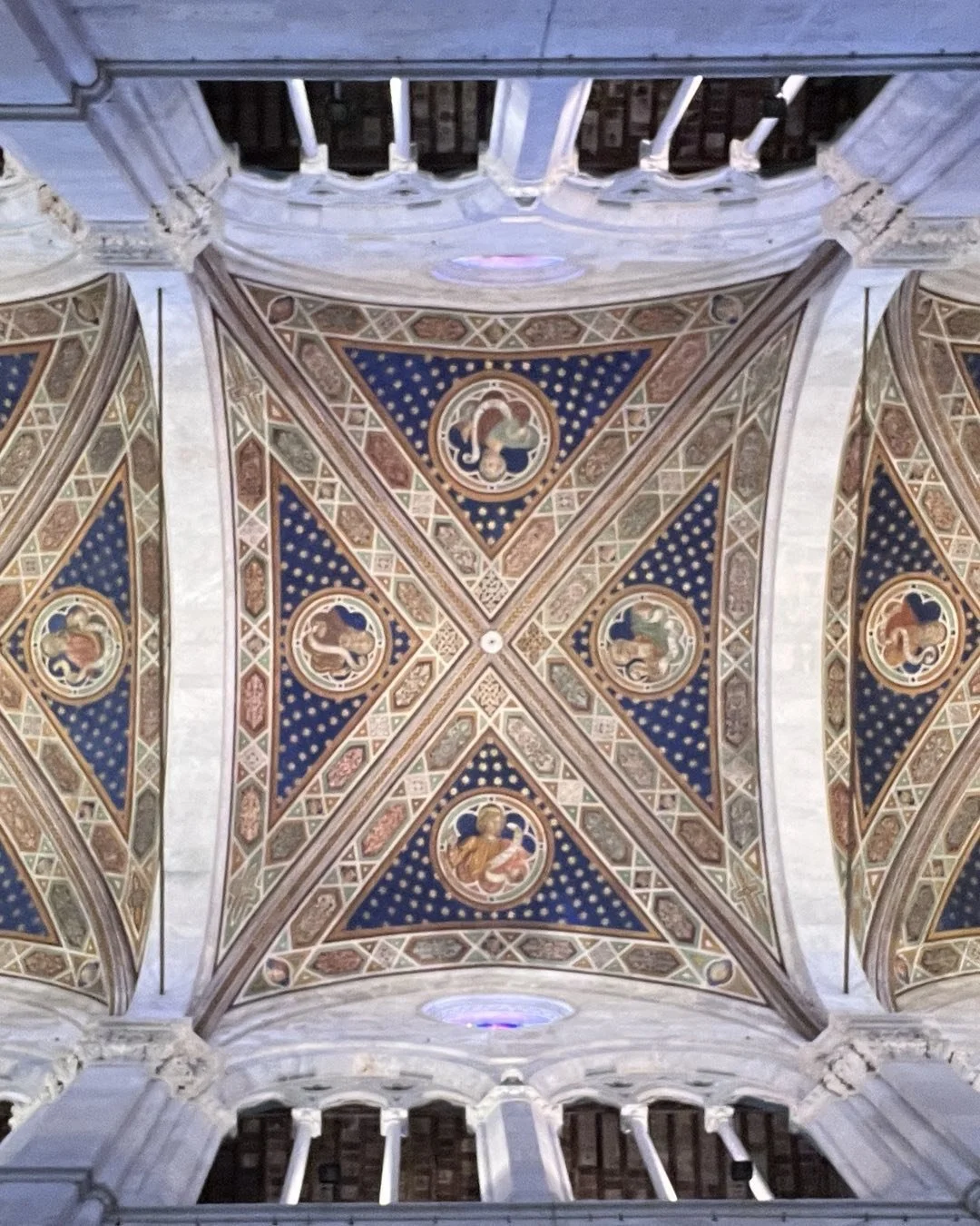 Magnificent vault of the cathedral in Lucca, Italy.