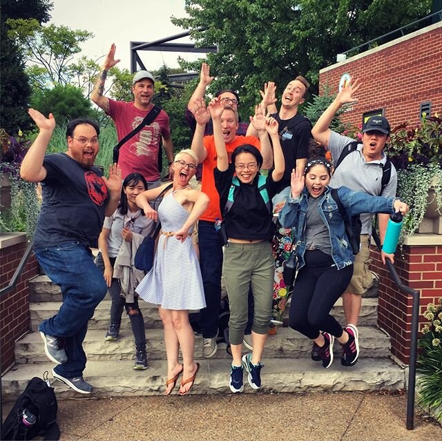 Field trip at #lincolnparkzoo with coworkers 😄🙌🏻 Thanks @davepryor72 for arranging a fun filled day at the zoo! 🦒🦍🐊
&bull;
&bull;
&bull;
&bull;
#funatwork #fieldtrip #zoo #jumpshot #jumpstyle #coworkers #fun #zoofun #chicago