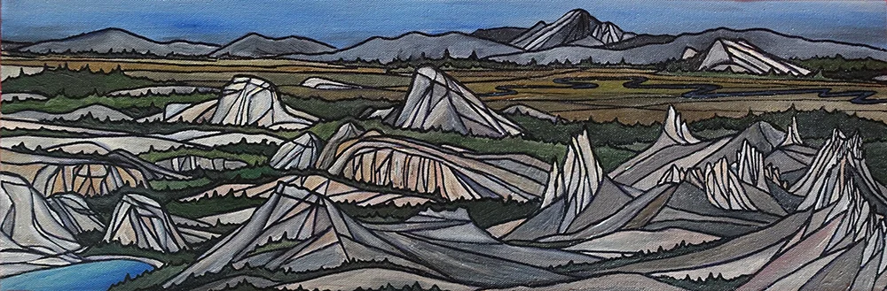 TUOLUMNE MEADOWS Yosemite Acrylic 8" x 24"