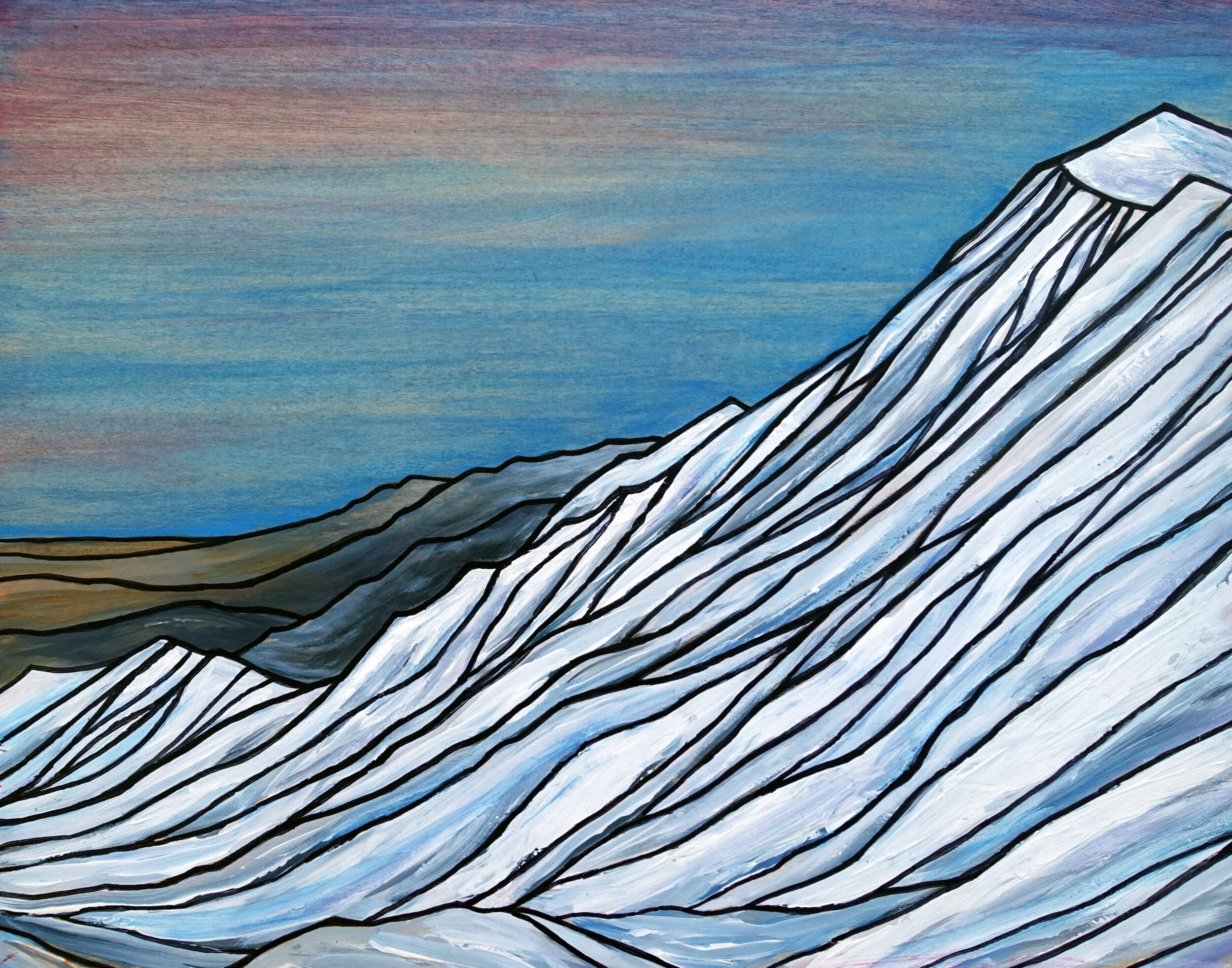 Mt Tom Headwall canvas print