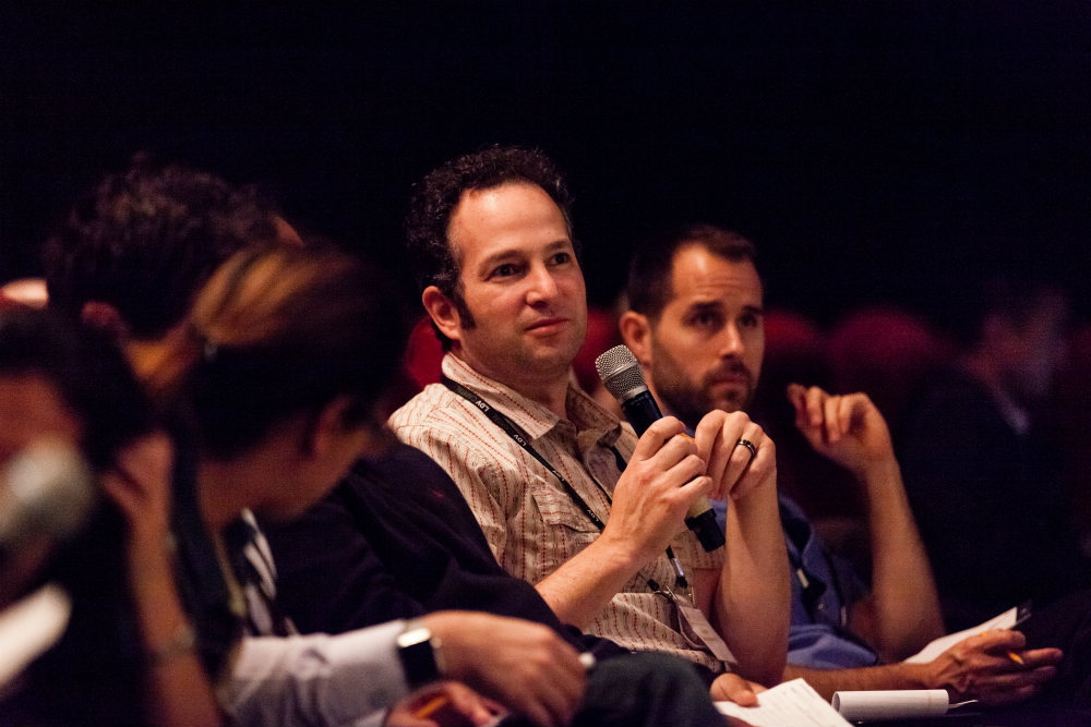  Josh Weisberg, Microsoft, Principal PM, Computational Photography asking a question. ©Robert Wright/LDV Vision Summit