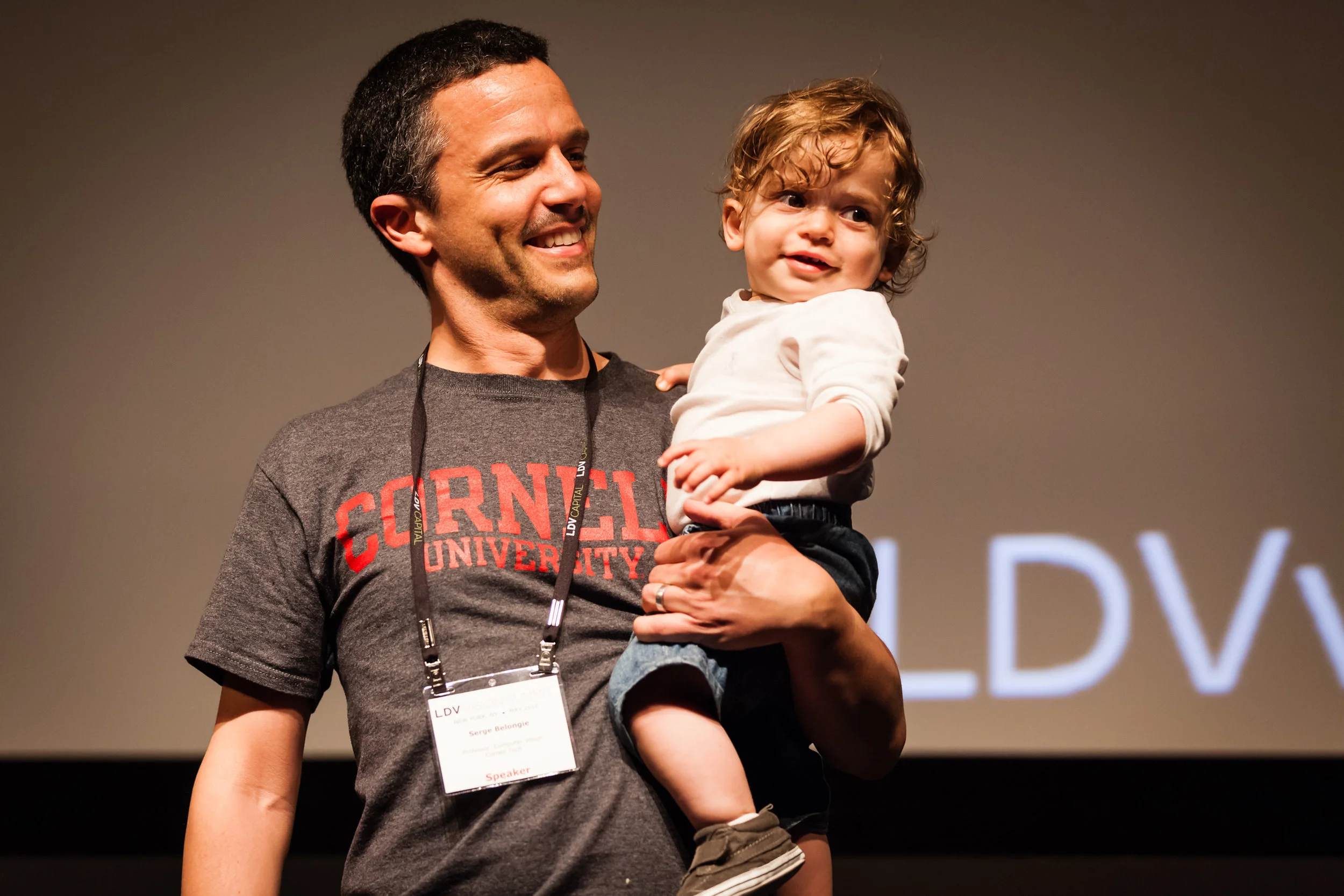 LDV Vision Summit 2016. We are a family affair! Serge and August Belongie thanking the audience for a fantastic, inspirational gathering. ©Robert Wright
