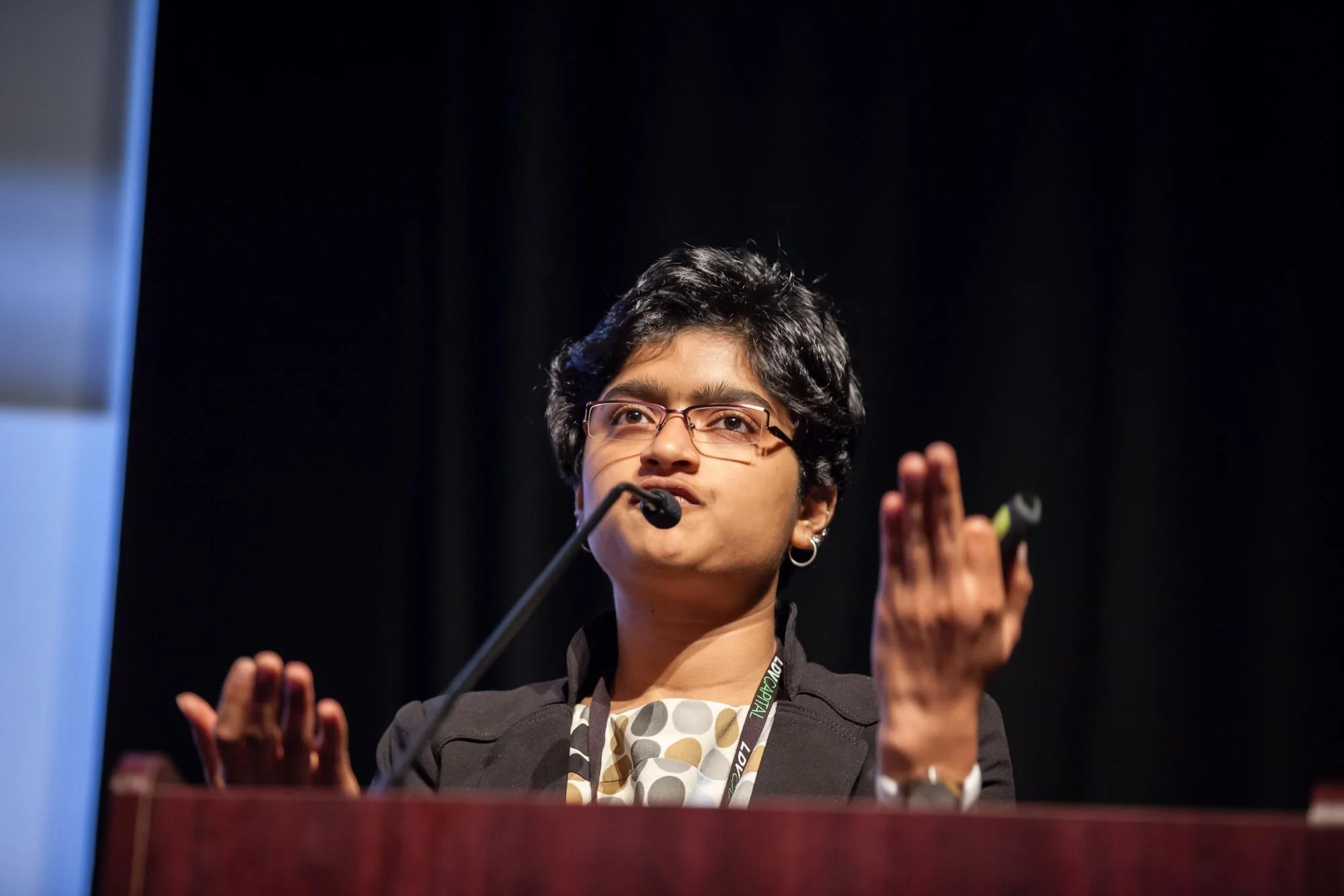 Divyaa Ravichandran, from CMU and she showcased her project “Love & Vision” ©Robert Wright/LDV Vision Summit
