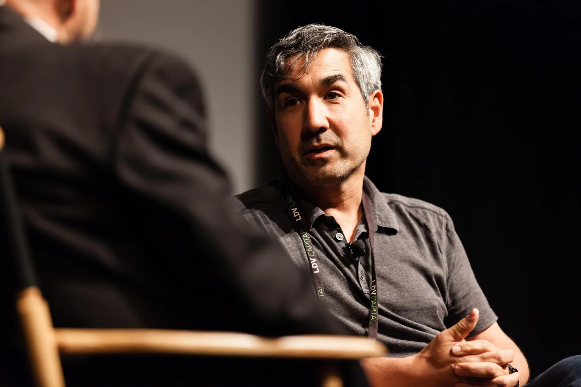 Bijan Sabet, General Partner & Co-Founder, Spark Capital with Evan Nisselson, General Partner, LDV Capital ©Robert Wright/LDV Vision Summit