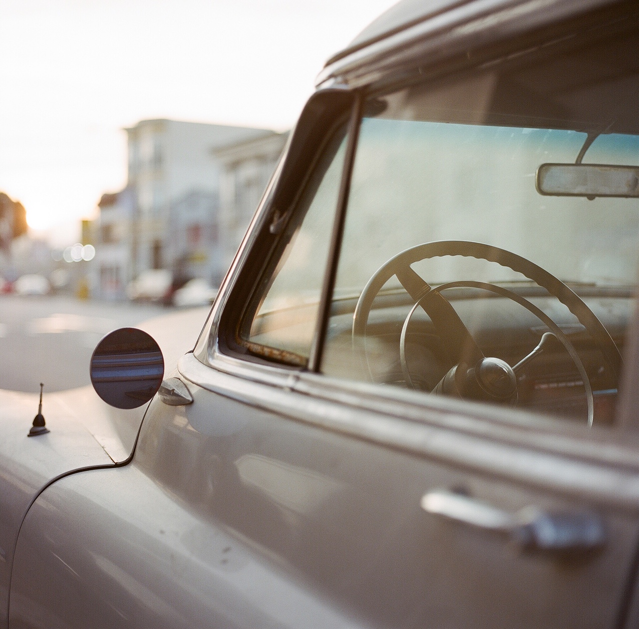 Old Car, Mission Street, SF: Hasselblad 503cw, Kodak Portra 400 ©Bijan