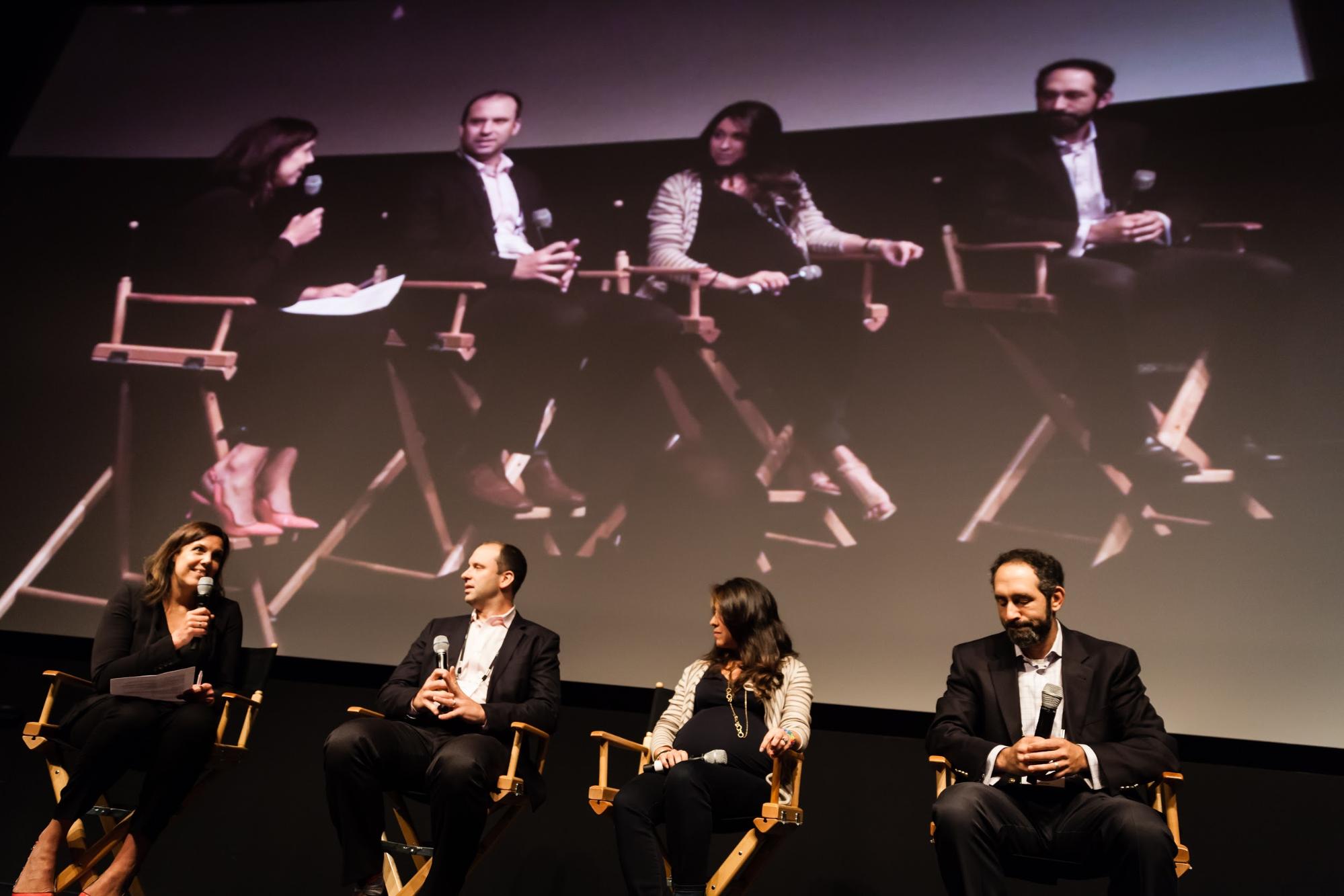 Rebecca Paoletti, CEO of Cakeworks, Ed Laczynski, CEO of Zype, Patricia Hadden, SVP NBCUniversal, Steve Davis, VP & GM East of Ooyala (L to R) © Robert Wright/LDV Vision Summit
