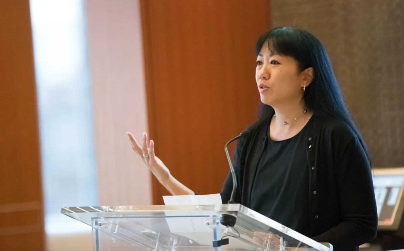 Rachel speaking at Time Warner Portfolio Day