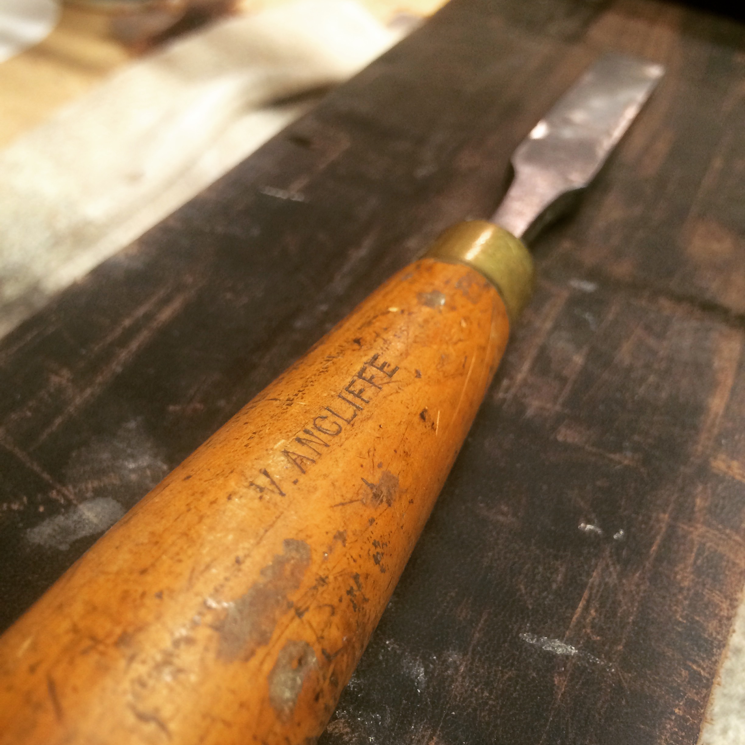  Chisel made by my wife’s Grandfather, Victor Ancliffe, in England as an apprentice woodworker 