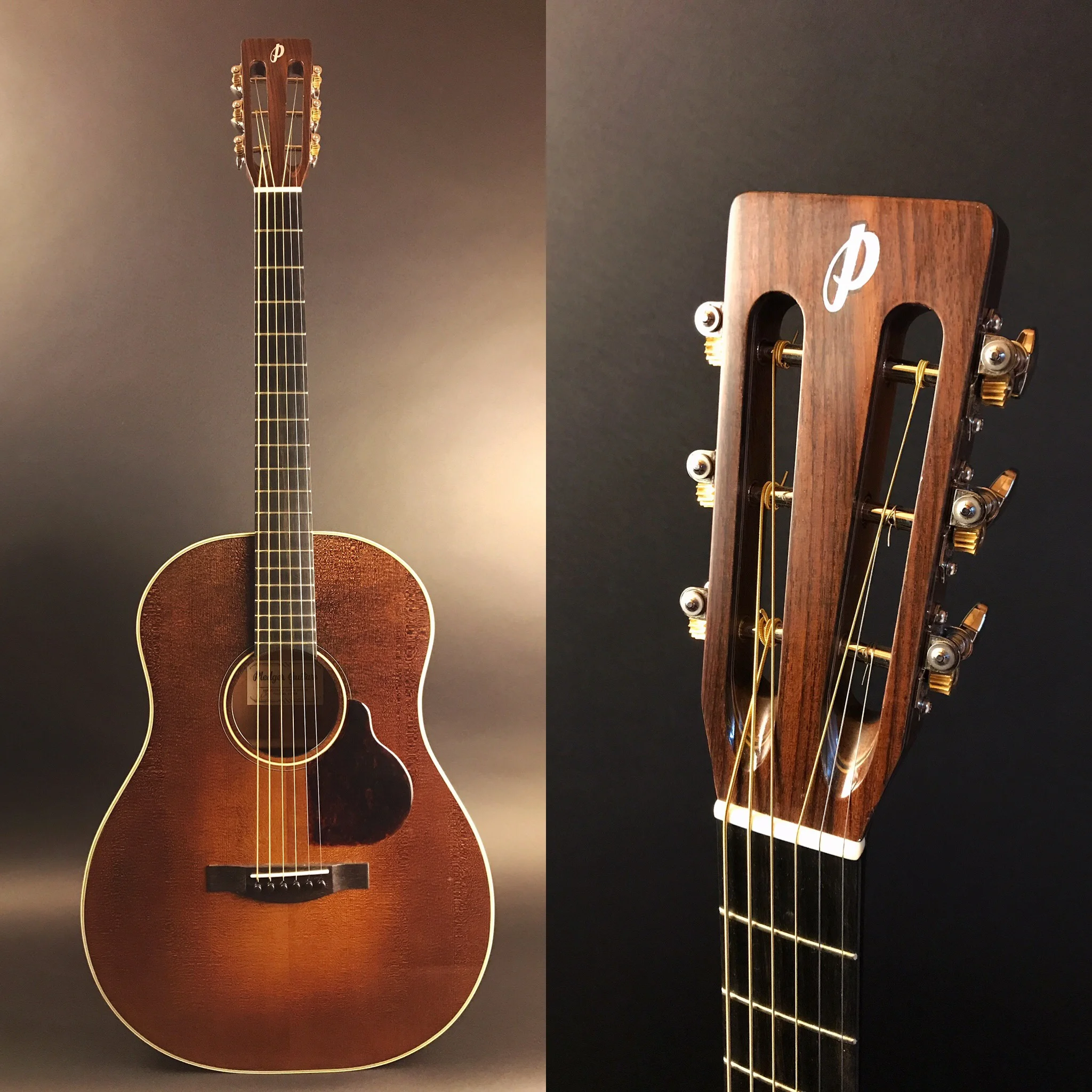  Pledger D-12 with Salvaged Old Growth Sitka Spruce, Mahogany, and a vintage sunburst 