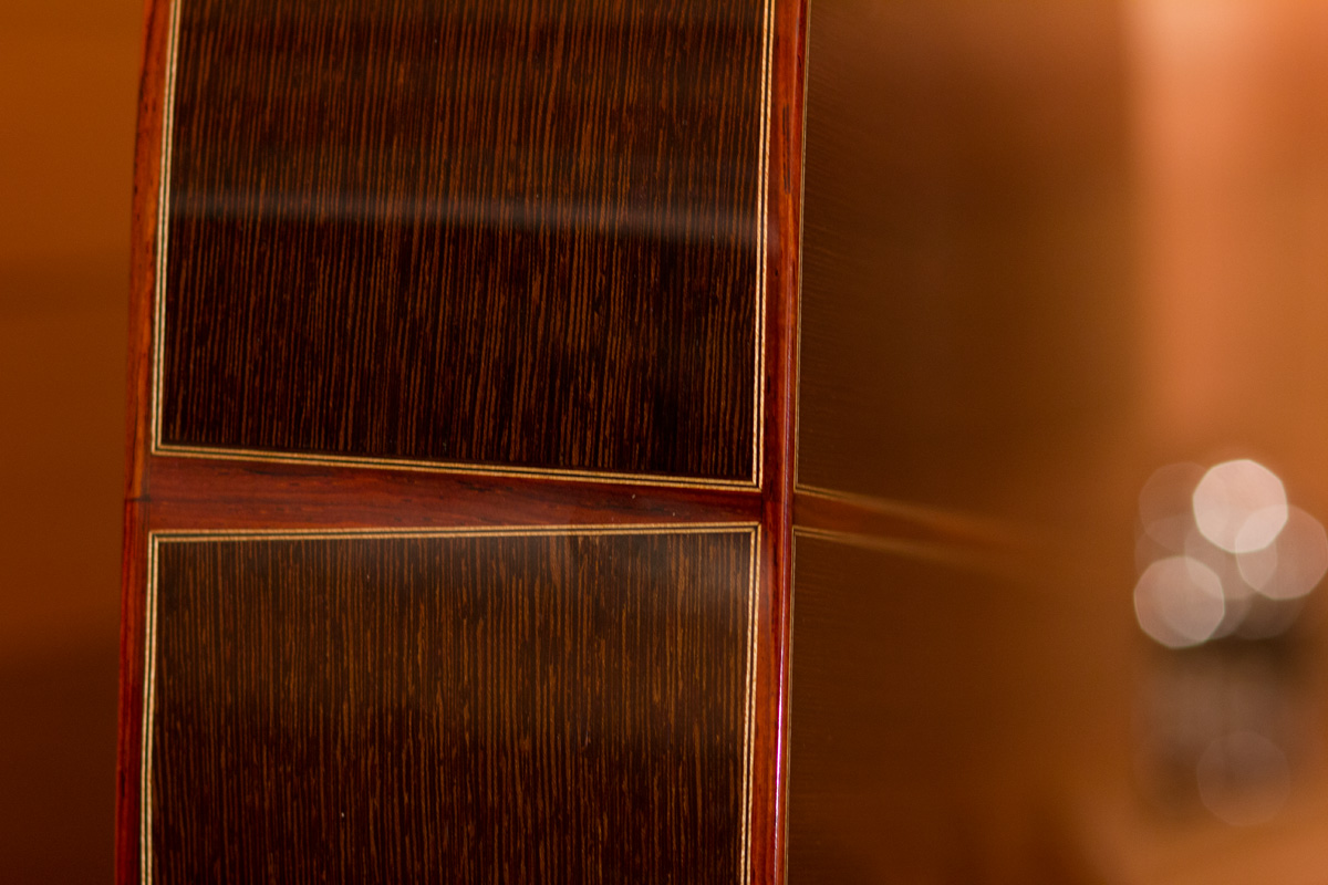  Pledger Slope Shoulder D with Wenge, Cocobolo bindings, and mitered purfling 