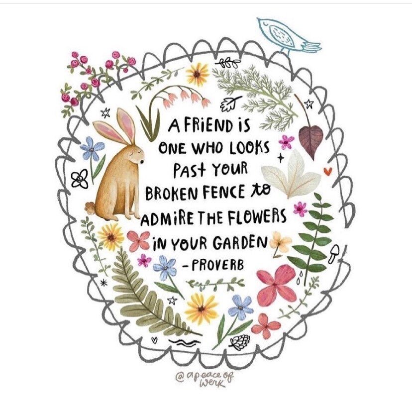 If you&rsquo;ve got friends like this, you are lucky indeed.  I&rsquo;m so grateful for mine! (You know who you are. 💕)

🎨: @apeaceofwerk 
Thank you, @gunsandbaking, for sharing this.  You are one of these friends to me! #encouragement