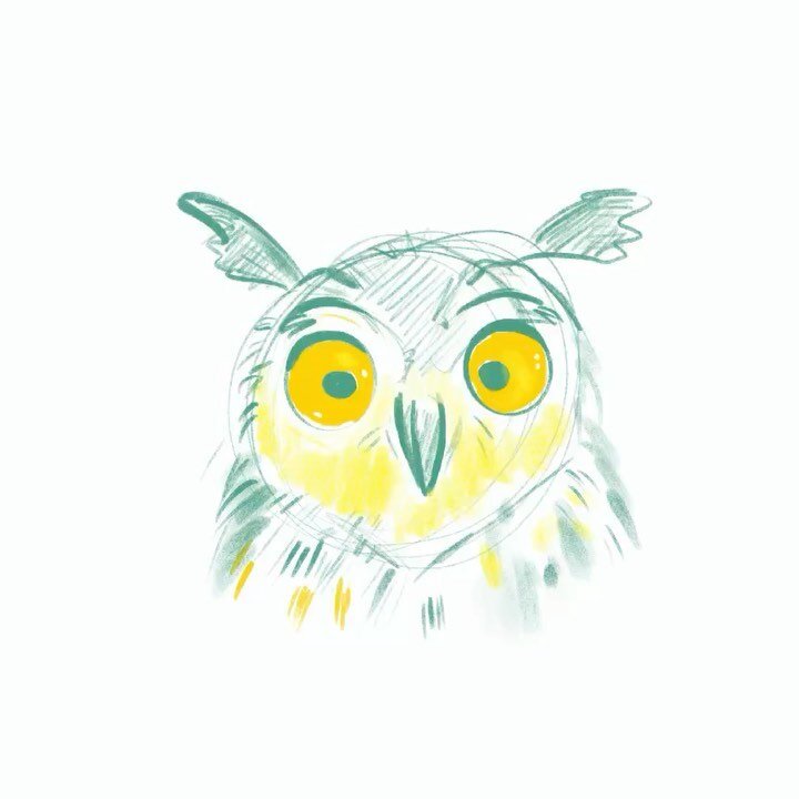 Bedtime doodles #acritteraday 9/30 🦉