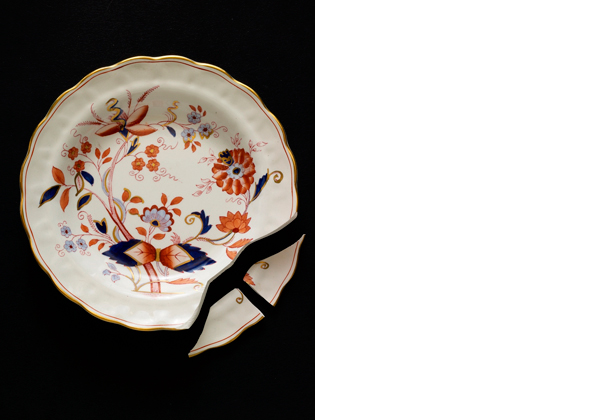 Broken plate 50 x 40 inches Archival pigment print