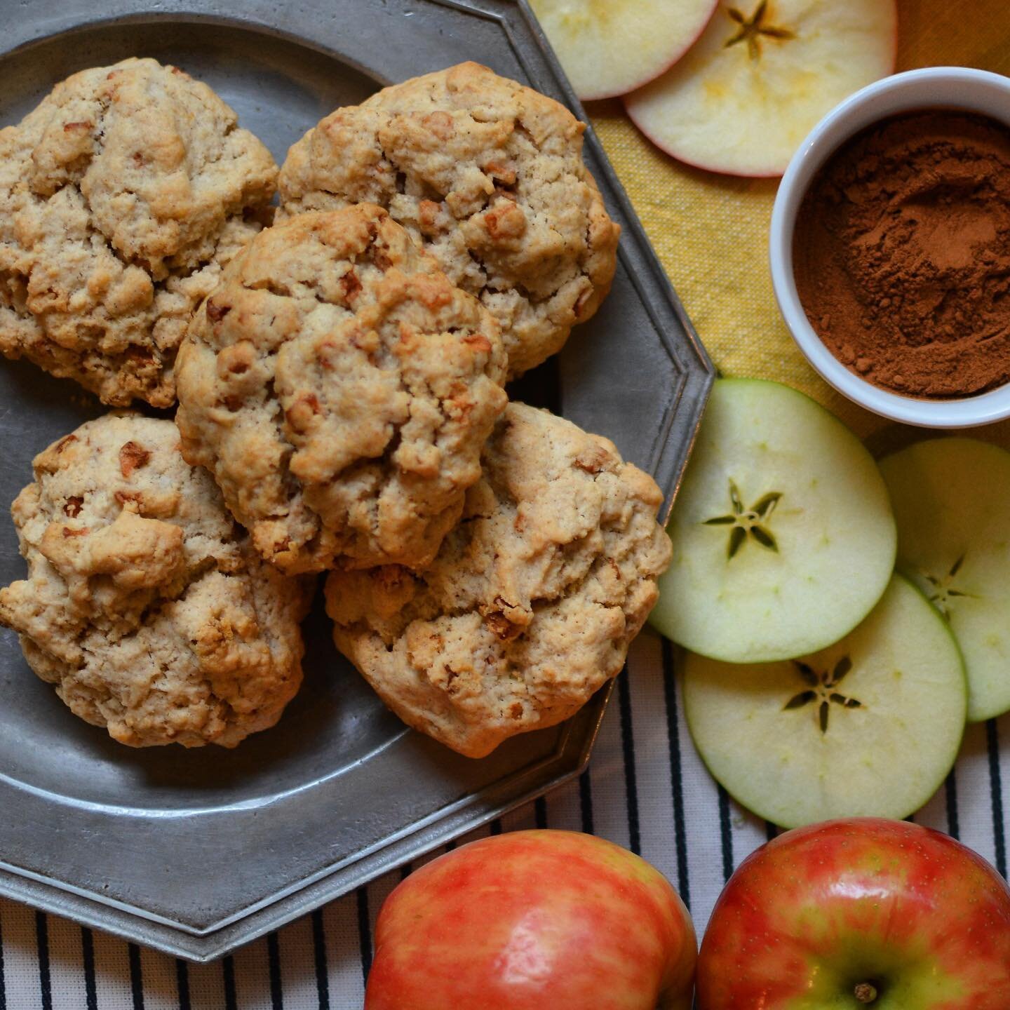*NEW for Fall: 🍎 Apple Cinnamon available for preorder!*

Our newest scone features a depth of flavor from unsweetened applesauce, diced dried apples, real vanilla beans and just the right amount of cinnamon. Preorder today for September 7 pick up o