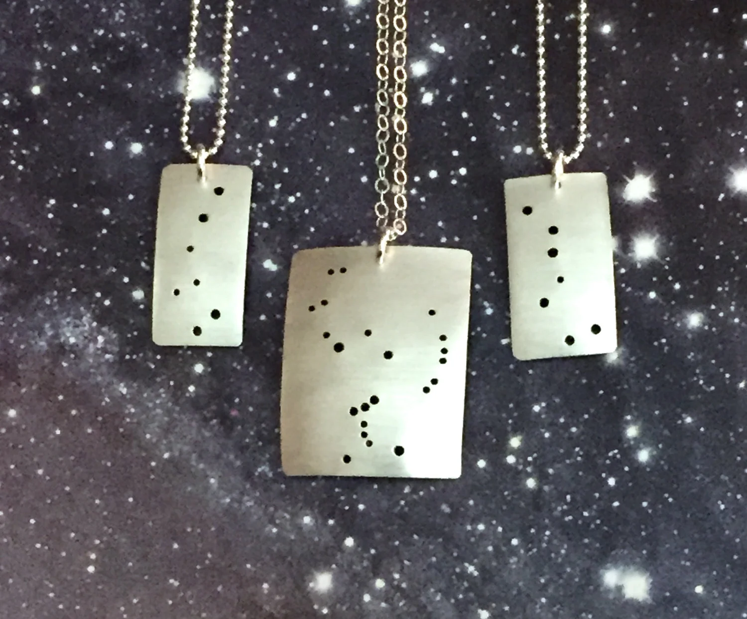 Little Dipper necklace with orion necklace