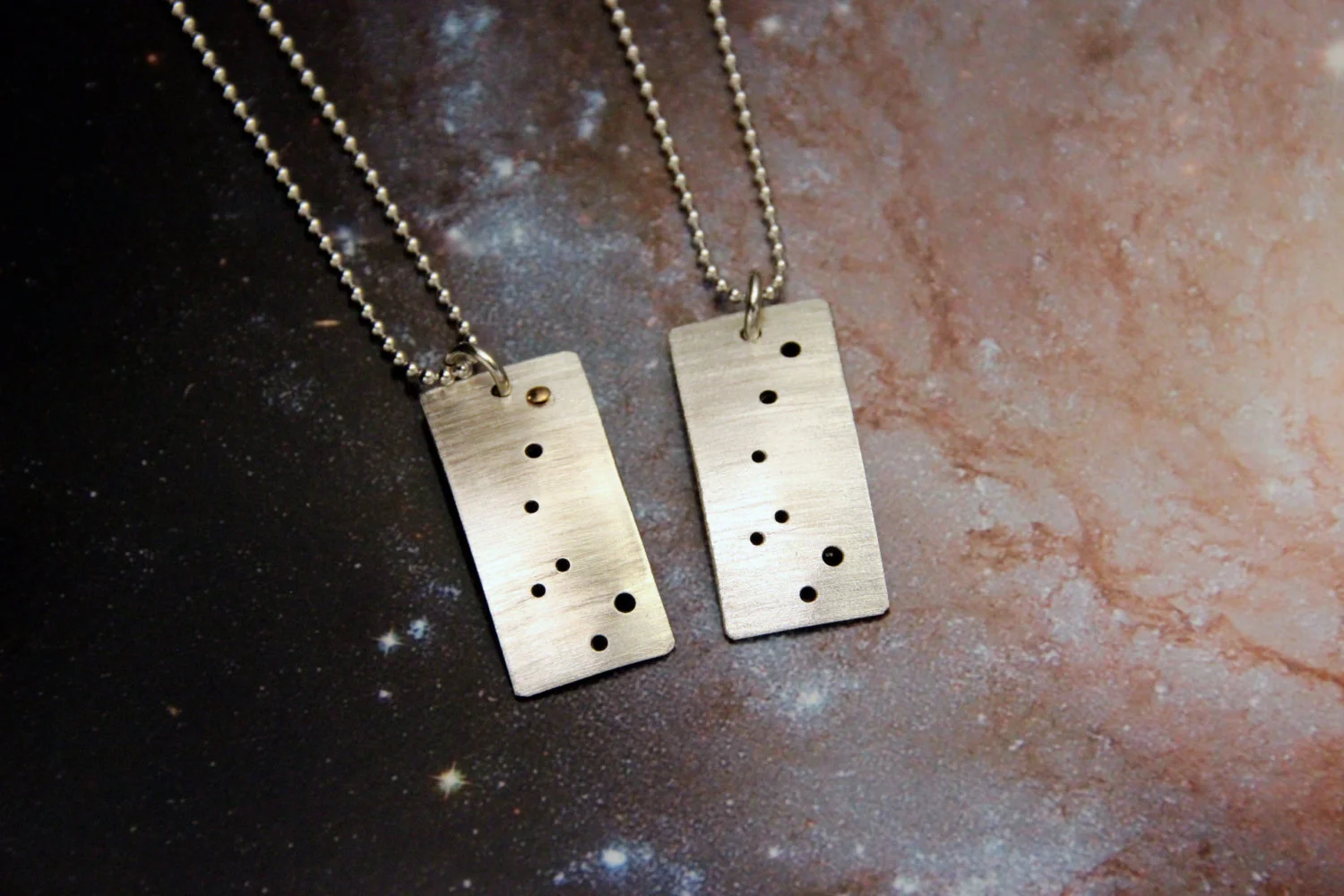 Little Dipper necklace with Polaris necklace