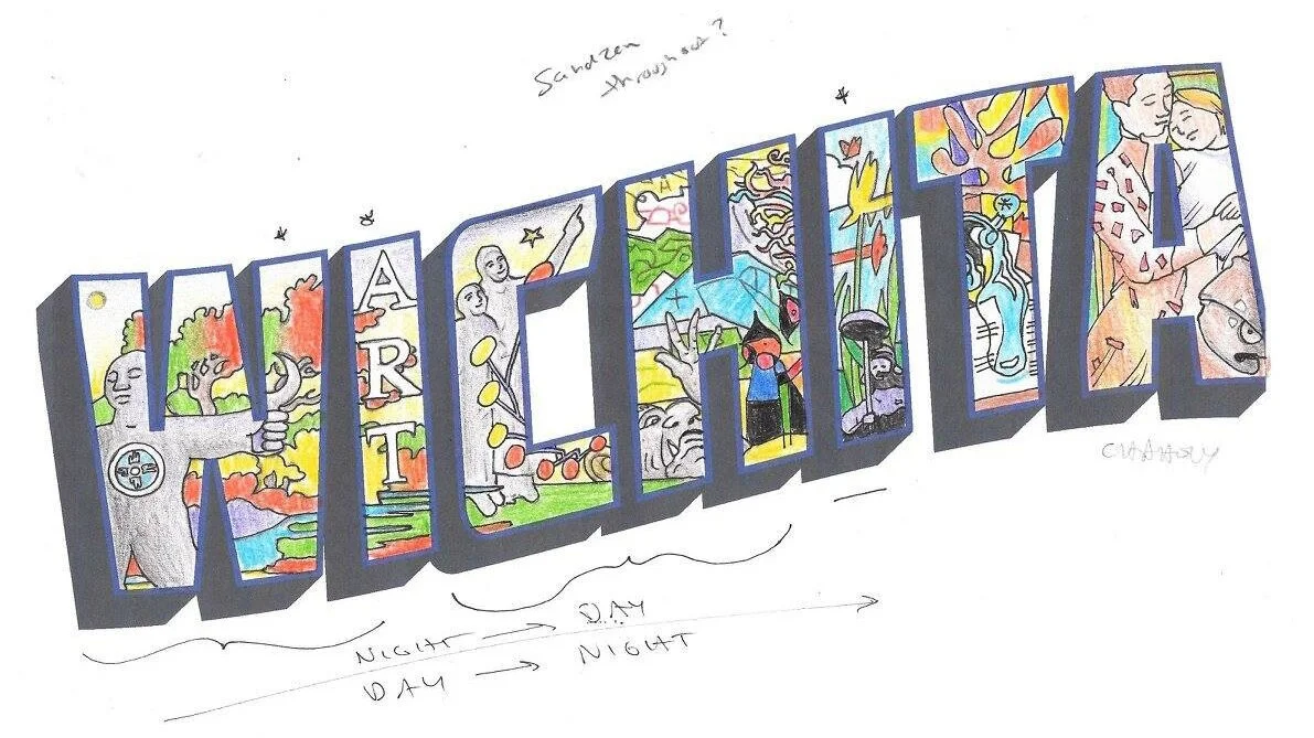 Through several collage graphics, I communicated the overarching idea and its 50,000-year history and represented a few key creative figureheads of Western culture.